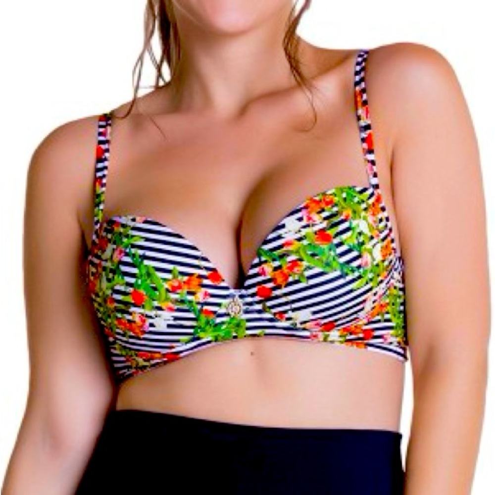 NEW Chamela Curveez XL Bikini Top Colombian Tropical Swimwear